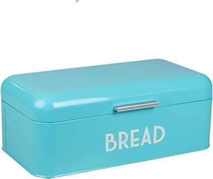 turquoise metal bread box|Home Basics Bread Box For Kitchen Countertop (Turquoise).